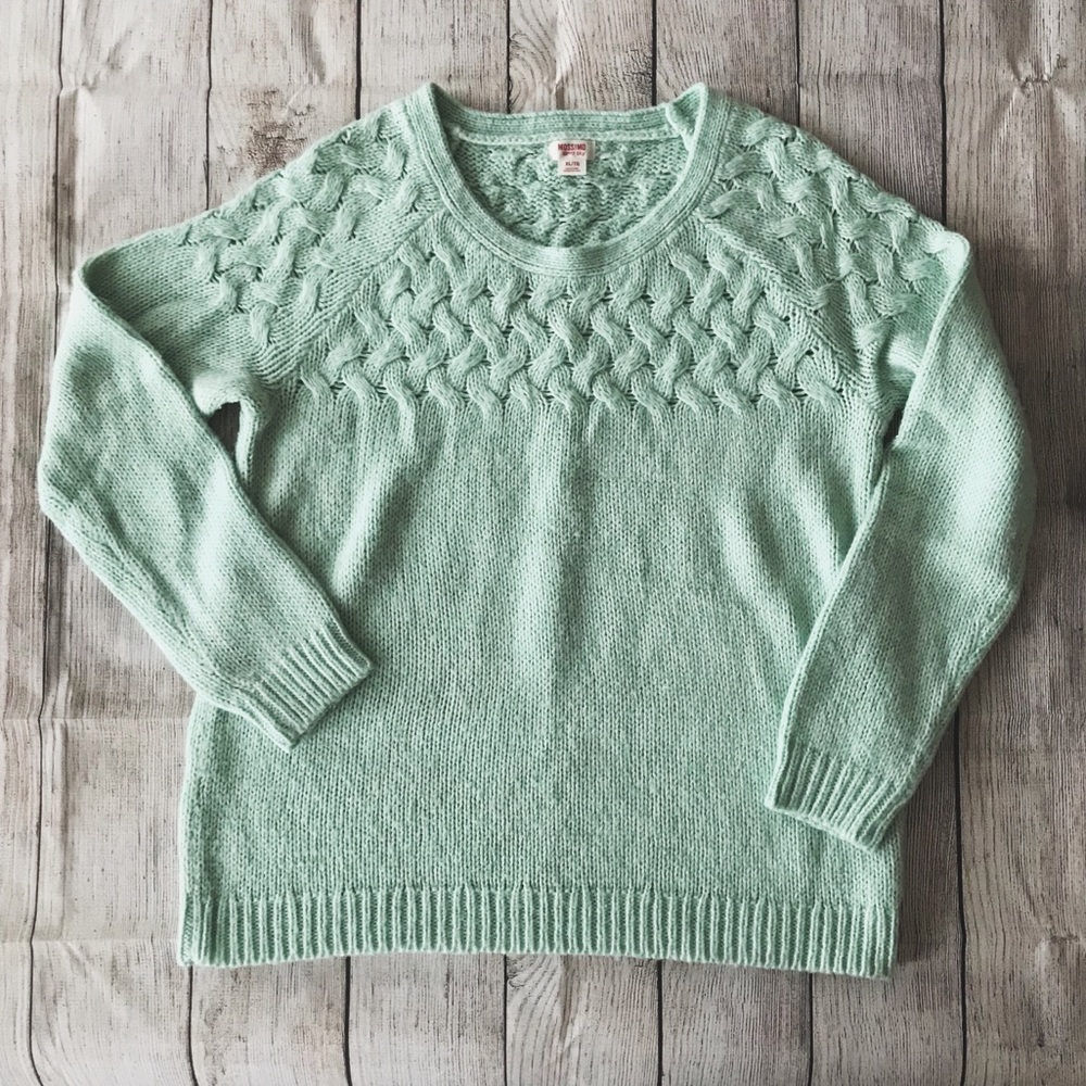 Mossimo Aqua Green Blue Sweater